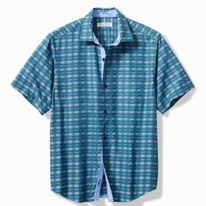 NWT Tommy Bahama Men's Coconut Point Island Zone Pixel Paradise Camp Shirt XL